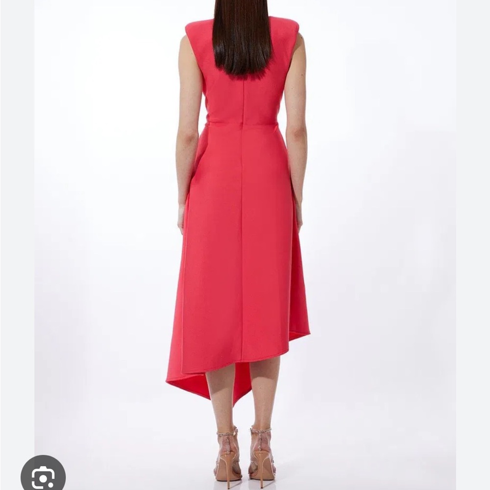 KAREN MILLEN Embellished Bandage Figure Form Knit Sleeveless Midaxi Dress Red L - Picture 6 of 17